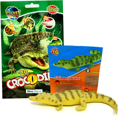 Produktbild von Blue Ocean Crocodiles Sammelfiguren 2025 - Planet Wow - Figur 16. Brillenkaiman