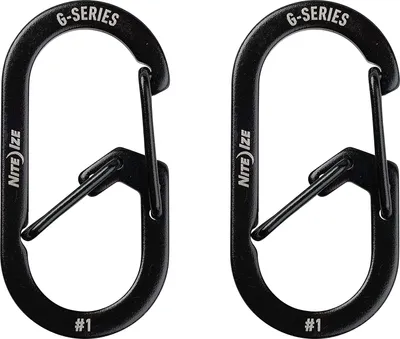 Produktbild von Nite Ize G-Series 1 2er Pack Karabiner Set Schwarz