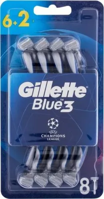Obrázok produktu pre Holiace strojčeky Gillette Blue3 6 + 2 kusy