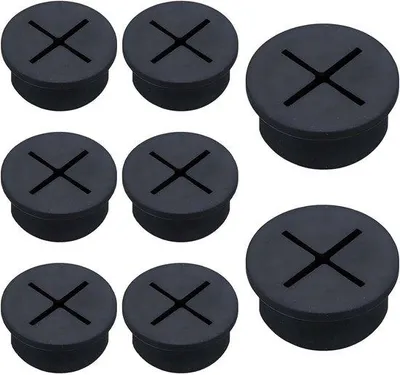 Immagine prodotto di Passacavo impermeabile, set da 8 pezzi, Ø 29 mm, per ufficio