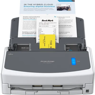 Zdjęcie produktu dla Ricoh ScanSnap iX1400, 216 x 360 mm, 600 x 600 DPI, 40 stron/min, Skaner ADF, Biały, Colour CIS