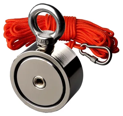 Imagen del producto de Equipo magnético, fuerza vertical de 140 kg, cuerda de 10 metros, imán y cuerda