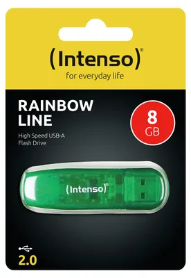 Immagine prodotto di Chiavetta USB Intenso Rainbow Line verde 8 GB