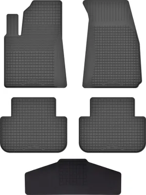Produktbild von Gummi Fußmatten Set Für: Tesla Model 3 (2017-) Gummimatten Schwarz