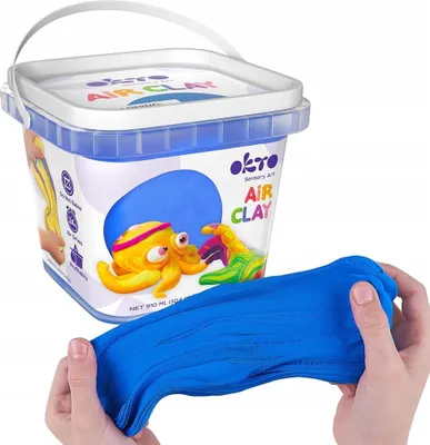 Image de Pâte à modeler bleue Okto 910 ml pour enfants