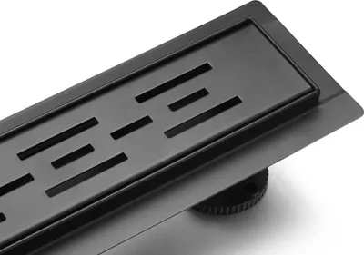 Produktbild von Bc-elec - 06-50-B Duschrinne 50cm aus Edelstahl black matt, sterfput Duschrinne, höhenverstellbar 98-142mm