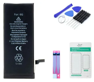 Produktbild von Ersatzakku Set für Apple iPhone 6 1810 mAh
