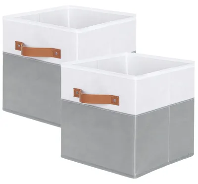 Produktbild von Aufbewahrungsboxen aus Stoff, faltbare Aufbewahrungswürfel aus Stoff mit Griff, Organizer-Schublade für Kleiderschrank und Spielzeug