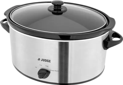 Image de Mijoteuse Judge, inox/céramique, 5,5 l, argent/noir