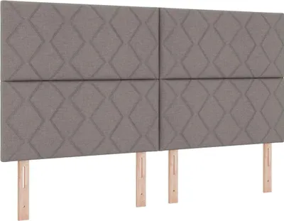 Produktbild von vidaXL Boxspringbett mit Matratze Taupe 180 x 200 cm Stoff