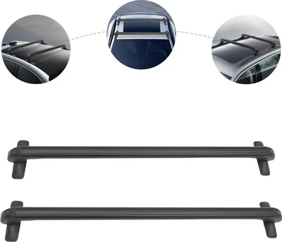 Zdjęcie produktu dla Uniwersalny bagażnik dachowy – poprzeczka – 100 cm – aluminium – zamykany na klucz – do 75 kg – do rynien o rozstawie 110–114 cm