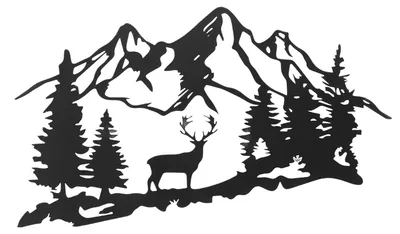 Produktbild von Metall-Hirsch-Wandkunst, rustikale, lebensechte Bergwald-Dekoration für Schlafzimmer, Wohnzimmer