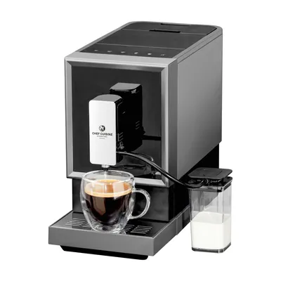 Produktbild von CHEF CUISINE International Design Kaffeevollautomat, 1.470 W, 19 Bar, Edelstahlmahlwerk, One-Touch-Brewing, Touch-Display, entnehmbare Brühgruppe