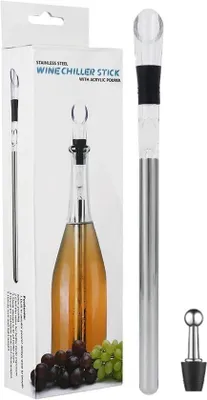 Produktbild von VHV - Weinkühler - Weinkühlstab - 3-in-1 Weinsauger mit Belüfter für Hausbar, Abendessen und Grillpartys