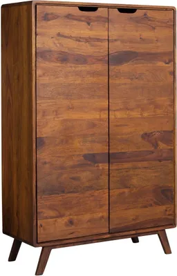 Produktbild von MASSIVMOEBEL24 Highboard Sheesham 90x40x145 walnuss gewachst MALMÖ 2 #108