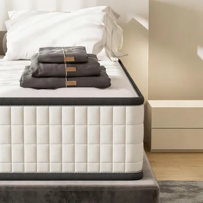 Produktbild von DEWINNER Matratze 140 x 200 cm, Matratze für Erwachsene und Kinder, Matratze für Doppelbett, Dicke 22 cm + Bettwäsche + Bettbezug + Kissenbezug