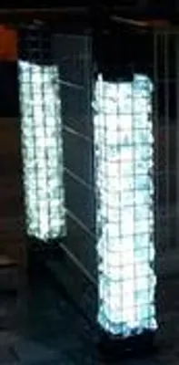 Produktbild von 7084 Gabionen Leuchte LED 360 Grad 1,20m 2er SET Kalt Weiß