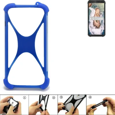 Produktbild von K-S-Trade Handy Hülle kompatibel mit Blackview BV5500 Silikon Schutzhülle Cover Case Bumper Silikoncase TPU Softcase Schutz Hülle Smartphone