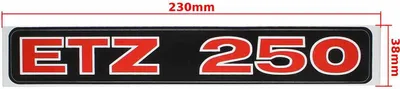 Immagine prodotto di Adesivo Mz Etz 250 Rosso