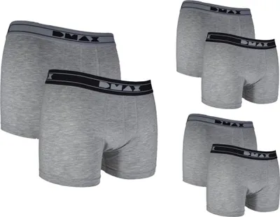 Produktbild von DMAX Boxershorts für echte Kerle – 6 Stück in Grau Komfort & Style