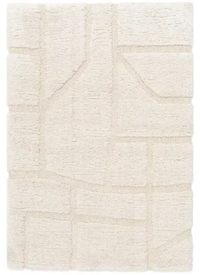 Produktbild von Weicher Shaggy-Teppich mit grafischem Relief Creme 160x230