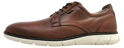 Image de Pius Gabor - Chaussures de ville pour hommes, modèle sportif à lacets, couleur marron, style décontracté