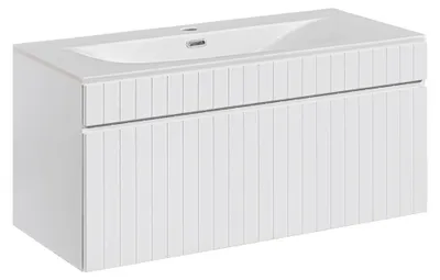 Produktbild von Waschtisch 100cm Zelie mit 1 Schublade, Weiß