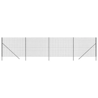 Produktbild von vidaXL Maschendrahtzaun Anthrazit 2x10 m Verzinkter Stahl