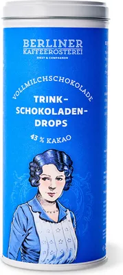 Produktbild von Berliner Kaffeerösterei - Edelvollmilchschokoladen-Drops 43% Kakao