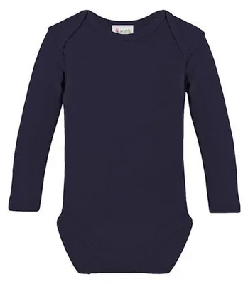 Produktbild von Link Kids Wear - "Bio" Bodysuit für Baby Langärmlig LT5816 (68) (Marineblau)