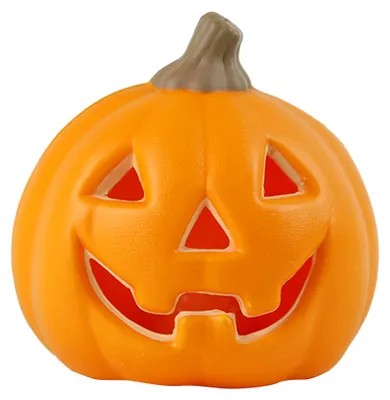Produktbild von Niedlicher Halloween Kürbis mit LED Licht 12cm