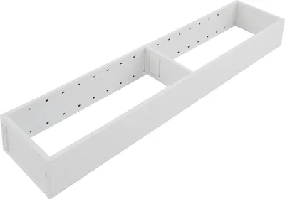 Produktbild von Blum AmbiaLine Schubkastenrahmen schmal mit Trenner 472x100x50mm, seidenweiß