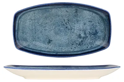Produktbild von Kütahya Porselen Servierschale - Blue Stone - Porzellan - 27x16 cm