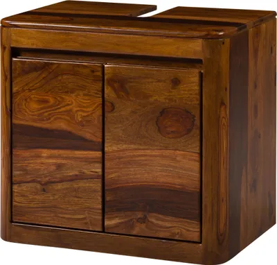 Immagine prodotto di MASSIVMOEBEL24 | Mobile lavabo in legno di palissandro 60x40x55 laccato noce TORONTO #315