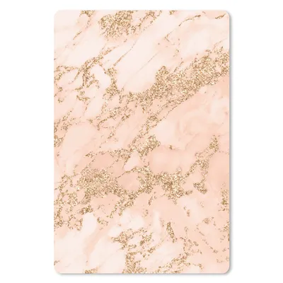 Produktbild von MuchoWow® Mauspad Mousepad Marmor - Rosa - Gold 18x27 cm - Mousepads - Maus Mat - Pad - Mausunterlage