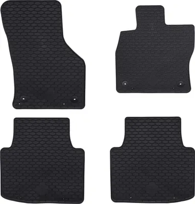 Obrázok produktu pre Autokoberec 4 pcs Čierna Guma