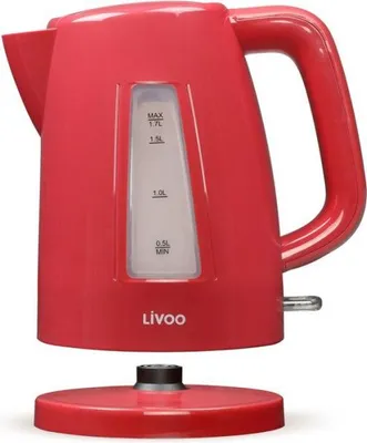 Immagine prodotto di Livoo DOD184RC, 1,7 l, 2200 W, rosso, plastica, indicatore del livello dell'acqua, senza fili
