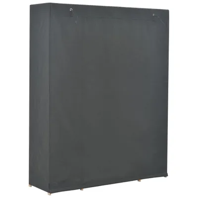 Produktbild von Möbel Kleiderschrank - Schwebetürenschrank - praktischem Design - Grau 135x40x170 cm Stoff Top9773500