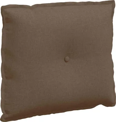 Image de vidaXL Coussin de dossier Marron 60 x 19 x 50 cm Tissu