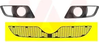 Produktbild von VAN WEZEL Lüftungsgitter Grill Stoßfänger für ALFA ROMEO 156 (932)