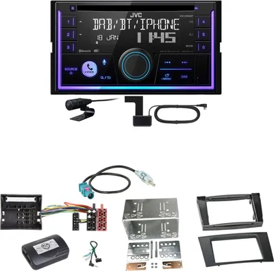 Produktbild von JVC KW-DB95BT Bluetooth Digitalradio USB CD Einbauset für Mercedes W211 CLS W219