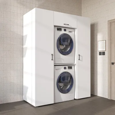 Produktbild von Roomart DUO-I Schrankwand 157 cm breit, Weiß
