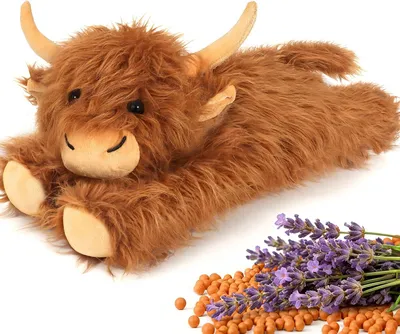 Image de Peluche, vache des Highlands, 30 cm, marron, jouet pour enfants