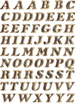 Produktbild von Herma 4192 VARIO Buchstaben - Ø 8 mm - A bis Z - gold - glitzernd - 61 Sticker