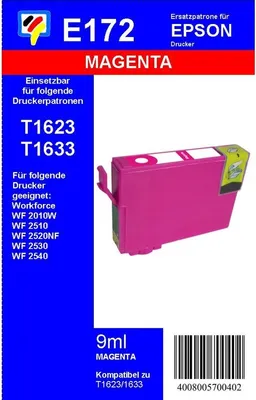 Produktbild von T1633XL - Dr. Inkjet Ersatzpatrone - magenta - mit 9ml Inhalt ersetzt T1633XL