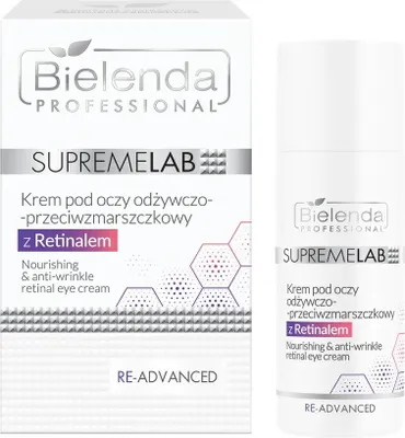 Obrázek produktu pro Bielenda Professional SupremeLab Re-Advanced Vyživující oční krém proti vráskám s retinálem, 15 ml