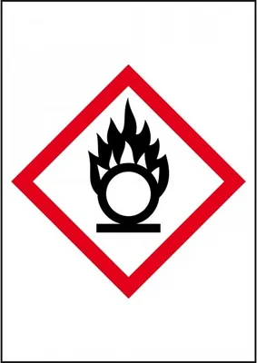 Produktbild von Dreifke® Aufkleber I Gefahrensymbol Flamme über Kreis GHS 03, Folie, selbstkl...
