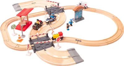 Produktbild von Aga4Kids Holz-Eisenbahnset 30 Teile DS5644