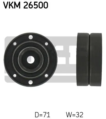 Produktbild von SKF VKM 26500 Umlenkrolle Zahnriemen für RENAULT LAGUNA I (B56, 556) LAGUNA I Grandtour (K56)