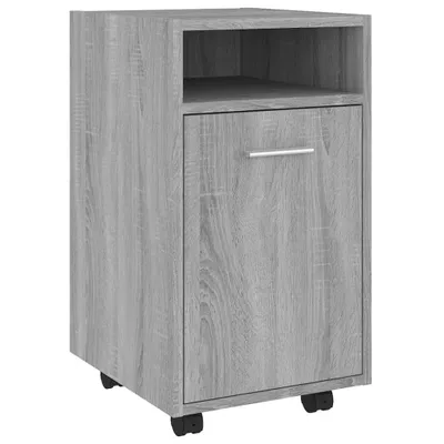 Zdjęcie produktu dla vidaXL Szafka boczna na kółkach Szara Sonoma 33x38x60cm Materiał drewnopochodny